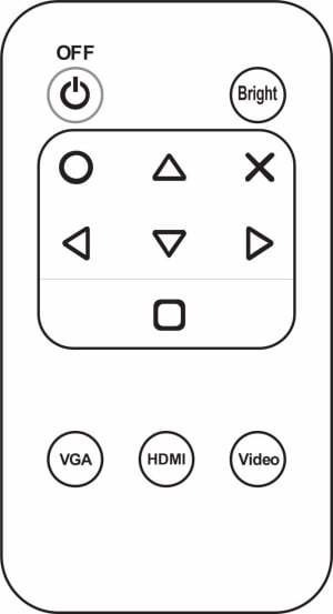 Replacement remote control for Optoma BR-PK32N