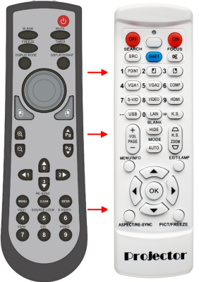 Replacement remote control for 3M SCP717