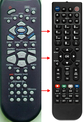 Replacement remote control for Classic REM0257