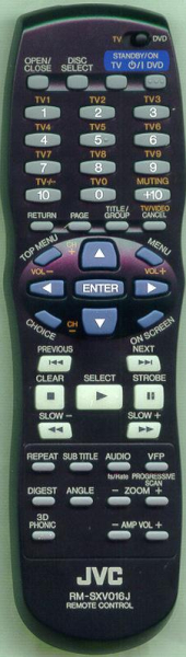 Replacement remote control for Argentina 1815DVD JVC