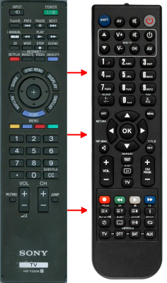 Replacement remote for Sony RM-YD059 RM-YD057 KDL-46NX720 KDL-55NX720 KDL-60NX720