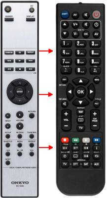 Replacement remote for Onkyo RC-959S 24140959 TX-9150 TX9150