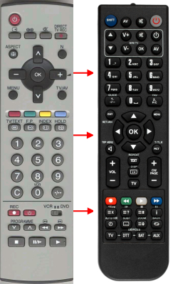 Replacement remote control for Yamaha DVD-S700