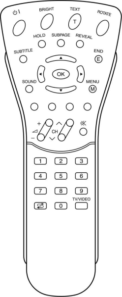 Replacement remote control for Sharp 010240-9JD076B0MU030