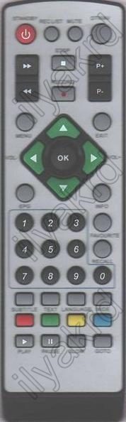 Replacement remote control for Asda RC-LEPVR080102