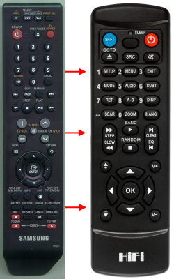 Replacement remote control for Sony KF50SX200U(DVD)