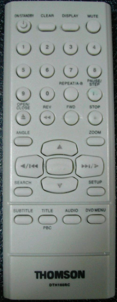 Replacement remote control for Thomson DTH161B