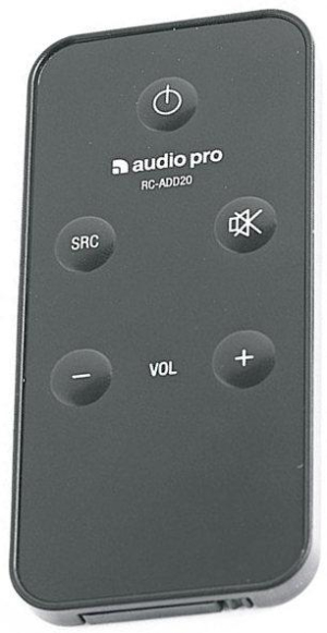 Replacement remote control for Audio Pro RC-ADD20