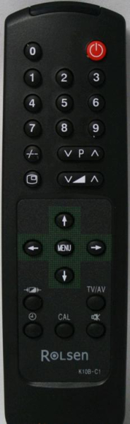 Replacement remote control for Rolsen K10B-C1