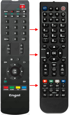 Replacement remote control for Engel LE3200B