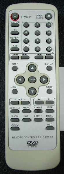 Replacement remote control for Roadstar DVD3623