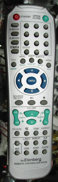 Replacement remote control for Elenberg R302E