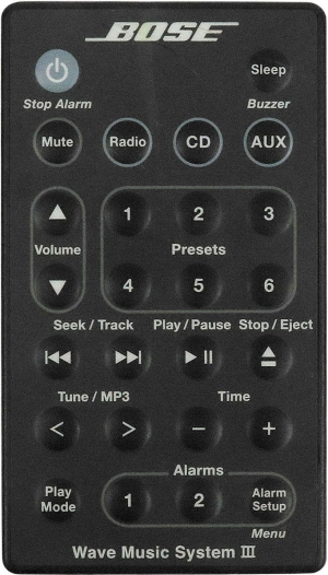 Replacement remote for Bose Wave music system lll 3