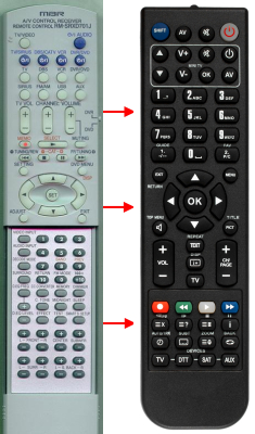 Replacement remote for JVC RX-D702B RX-D412B RX-E11S RX-E12B RX-D411S SP-EXA3