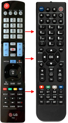 Replacement remote for LG 60GA6400 55GA7900 42GA6400 47GA6450 47GA6400 55LD630