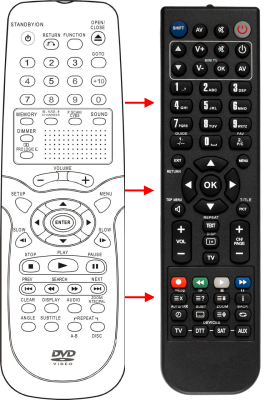 Replacement remote for Trutech PVS21175S1