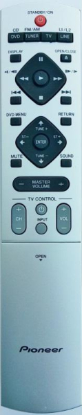 Replacement remote control for Pioneer XV-DV580