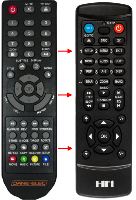 Replacement remote control for Sigmatek 1560