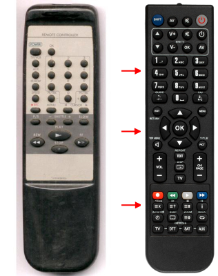 Replacement remote control for Grandin 4T96