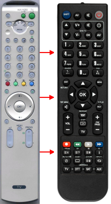 Replacement remote control for Sony 1-418-572-11(VCR)