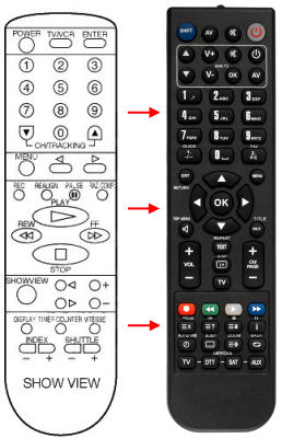Replacement remote control for Daewoo 2BK7661EU