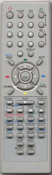 Replacement remote control for Bush BTV213DVD