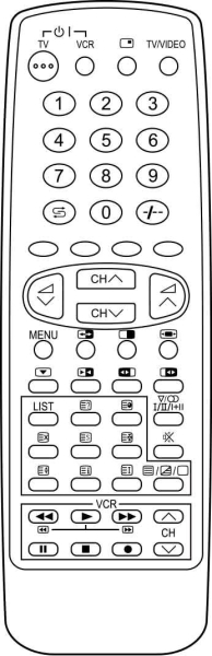 Replacement remote control for Sharp 32HW53E