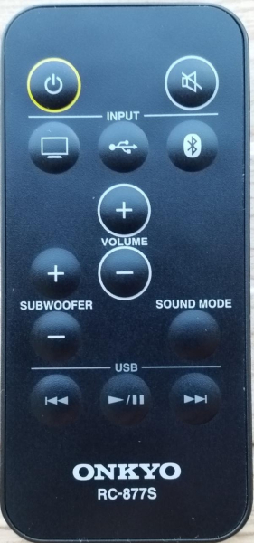 Replacement remote control for Onkyo RC-877S
