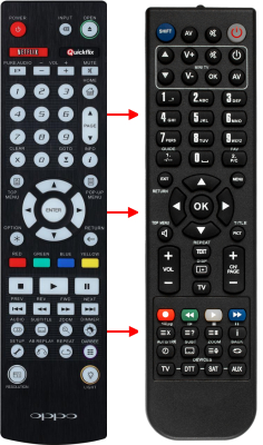 Replacement remote for Digital BDP-103D, BDP-105D