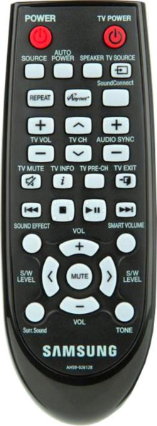 Replacement remote for Samsung HWH550, AH5902612B