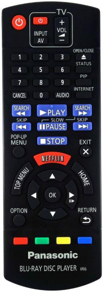 Replacement remote control for Panasonic DMP-BDT360