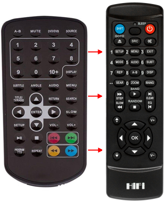 Replacement remote control for Trevi 2010HE10