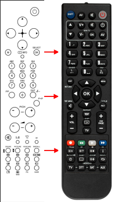 Replacement remote control for Seg BERMUDA II DVR