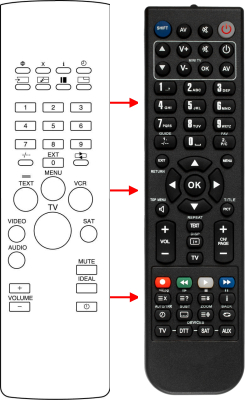 Replacement remote control for Oceanic 36SN601