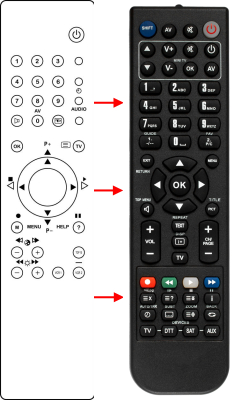Replacement remote control for Schneider SD2