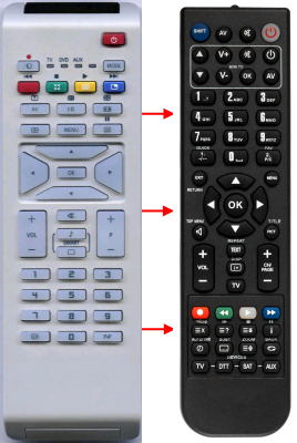 Replacement remote control for Philips CRP598(DVD)