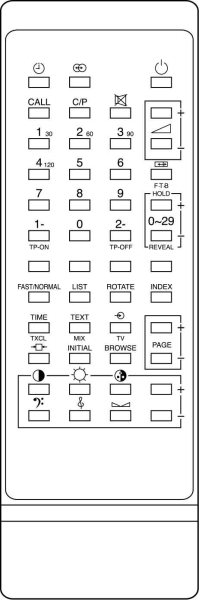 Replacement remote control for Interdiscount 1ATOE401
