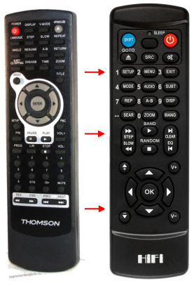 Replacement remote control for Cdv 1536KS