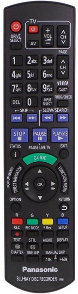 Replacement remote control for Panasonic DMR-EZ49V