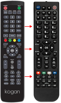 Replacement remote control for Kogan KALED32DVDZC