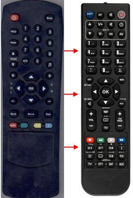 Replacement remote control for Invex 900