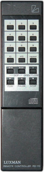 Replacement remote control for Luxman D-112