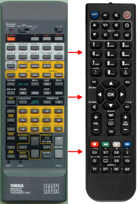 Replacement remote control for Yamaha DSP-A2070