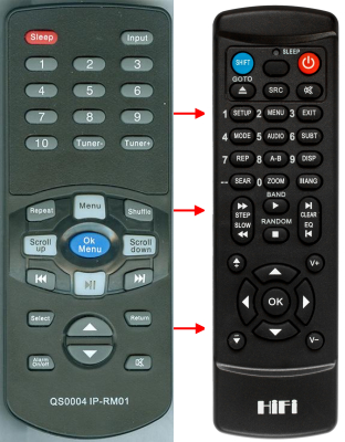 Replacement remote control for Pyle IP-RM01