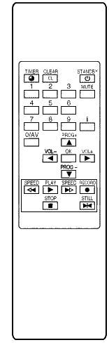 Replacement remote control for Hitachi TVVCRCOMBI