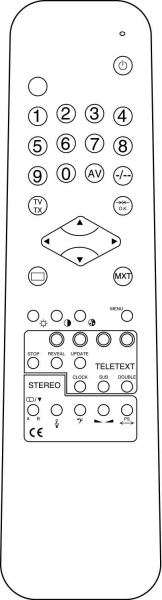 Replacement remote control for Ardem RC61331