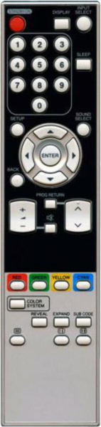 Replacement remote control for Funai LCD-C2007