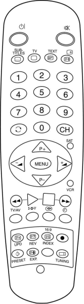 Replacement remote control for Classic IRC81051