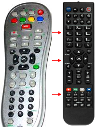 Replacement remote control for Audiola TVDB819LED