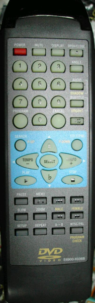 Replacement remote control for Rolsen E6900-X032A